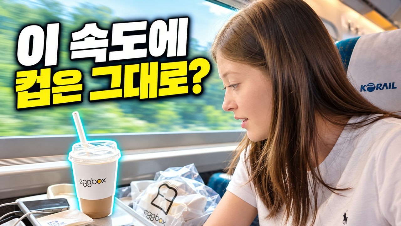 KTX 탄 여행자가 달리는 열차 안에서 컵을 유심히 본 이유