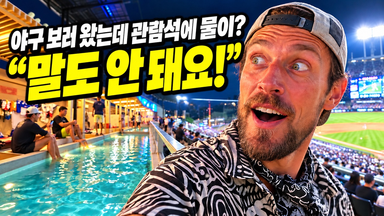 한국 야구장 다섯 번째인 미국인, 대전 관람석 앞에서 멈춰 선 이유